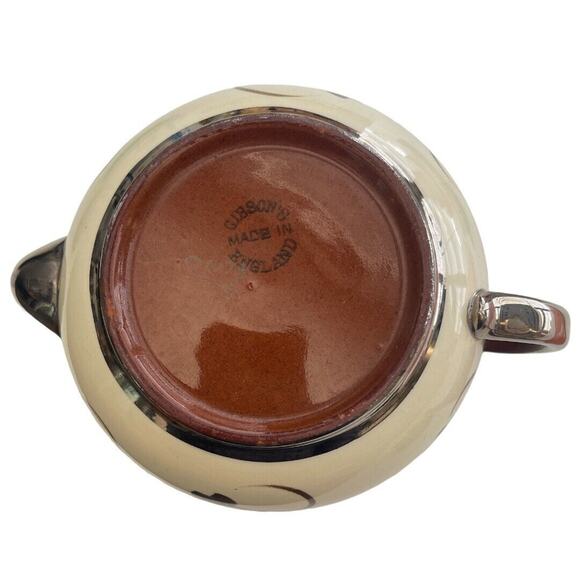 Gibson’s England Brown/Beige/Silver Teapot - Picture 6 of 10